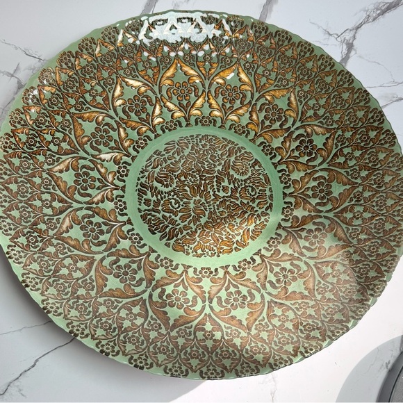 World Market glass inlay bowl/dish very large - Picture 3 of 10